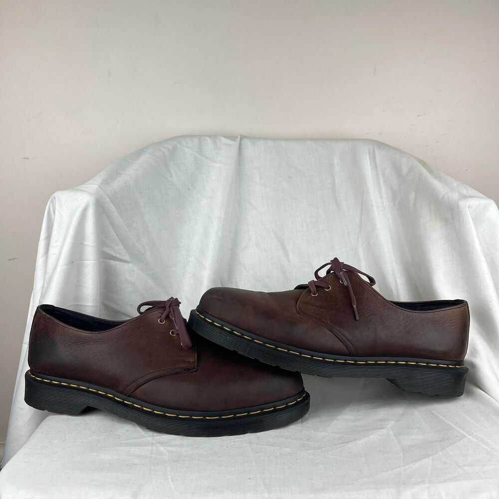 Dr. Martens 1461 Oxford Brown Leather Shoes Size 12